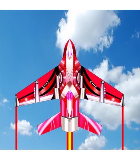 Red fighter plane kite